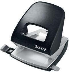 Leitz Lyukasztó, kétlyukú, 30 lap, fém, LEITZ Nexxt Style, szaténfekete