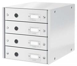 Leitz Irattároló, laminált karton, 4 fiókos, LEITZ Click&Store, fehér - officeland