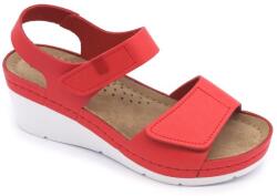 LEON 1080 LEON Comfort női bőr szandál (LEON3927-piros38)