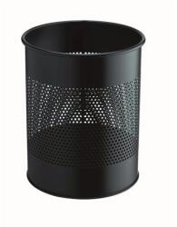 Durable Papírkosár, fém, 15 liter, DURABLE, fekete