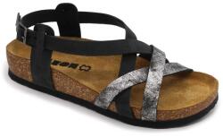 LEON 4305 LEON Comfort női bőr szandál (LEON6490-fekete38)