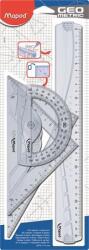 Maped Vonalzókészlet, műanyag, 4 darabos, MAPED Geometric - officeland