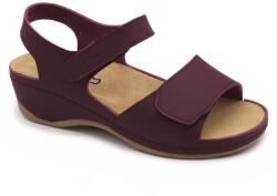 LEON 2024 LEON Comfort női bőr szandál (LEON5670-bordĂł bakar38)