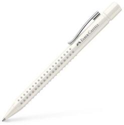 Faber-Castell Golyóstoll, 0, 7 mm, nyomógombos, fehér tolltest, FABER-CASTELLG Grip 2010-M, kék