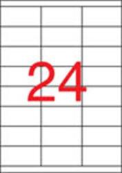 APLI Etikett, univerzális, 70x33, 8 mm, APLI, 2400 etikett/csomag - officeland