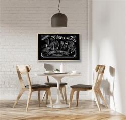 Victoria Krétás tábla, fekete felület, nem mágneses, 60x90 cm, fakeret, VICTORIA