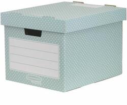 Fellowes Tároló doboz, karton, 33, 3x28, 5x39 cm FELLOWES, Style, zöld-fehér