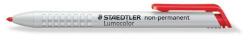 STAEDTLER Jelölőkréta adagoló, mindenre író, lemosható (omnichrom), STAEDTLER Lumocolor, piros