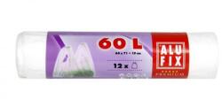 Alufix Szemeteszsák, köthető füllel, 60 l, 12 db, ALUFIX