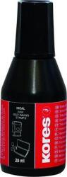 Kores Bélyegzőfesték, 28 ml, KORES, fekete - officeland