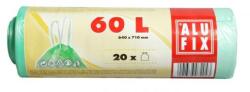 Alufix Szemeteszsák, zárószalagos, 60 l, 20 db, ALUFIX