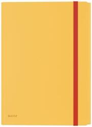 Leitz Gumis mappa, extra tasakkal, PP, A4, LEITZ Cosy melegsárga