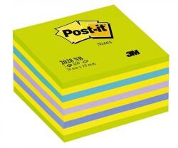 3M Öntapadó jegyzettömb, 76x76 mm, 450 lap, 3M POSTIT, lollipop zöld - officeland