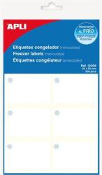 APLI Etikett, 34x53 mm, fagyasztható, kerekített sarkú, A5 hordozón, APLI, 60 etikett/csomag - officeland
