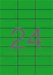 APLI Etikett, 70x37 mm, színes, APLI, zöld, 480 etikett/csomag - officeland