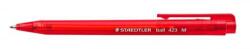 STAEDTLER Golyóstoll, 0, 5 mm, nyomógombos, STAEDTLER Ball 423 M, piros - officeland