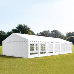 TOOLPORT Parti sátor, 6x14m, PVC ponyva, fehér Sörsátor, Rendezvény sátor - (5358)