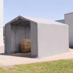 TOOLPORT Ponyva csarnok, 3x6m, PVC ponyva, szürke, statikai megerősítés nélkül Ponyva raktár - (79864)
