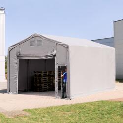 TOOLPORT Ponyva csarnok, 6x6m, PVC ponyva, szürke, statikai megerősítés nélkül Ponyva raktár - (79894)