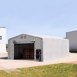 TOOLPORT Ponyva csarnok, 8x10m, PVC ponyva, szürke, statikai megerősítés nélkül Ponyva raktár - (79939)