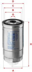 SOFIMA Filtru combustibil SOFIMA S 7H2O NR (S 7H2O NR) - fixbox