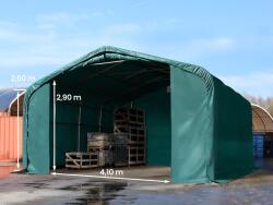 TOOLPORT Ponyva csarnok, 6x6m, PRIMEtex-ponyva, sötét zöld, statikai megerősítés nélkül Ponyva raktár - (49512)
