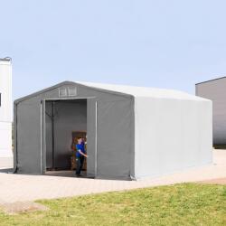 TOOLPORT Ponyva csarnok, 8x8m, PRIMEtex-ponyva, szürke, statikai megerősítés nélkül Ponyva raktár - (80018)