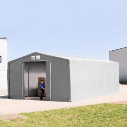 TOOLPORT Ponyva csarnok, 8x12m, PRIMEtex-ponyva, szürke, statikai megerősítéssel (föld alap) Ponyva raktár - (94001)