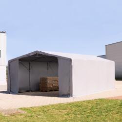 TOOLPORT Ponyva csarnok, 8x8m, PRIMEtex-ponyva, szürke, statikai megerősítéssel (beton alap) Ponyva raktár - (94212)