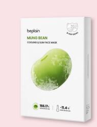 Beplain Mască răcoritoare pentru față cu fasole mung Mung Bean Cooling & Slim Face Mask - 20 ml * 10 buc Masca de fata