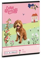 Ars Una Füzet vonalas ARS UNA A/5 32 lapos 21-32 4-8. osztályos Cute Animals-Doggie (53624581) - fotoland