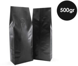  Pungi Pentru Cafea Side Gusset 500gr Cu Supapă Negre 500 Buc