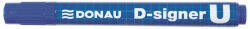 DONAU Alkoholos marker, 2-4 mm, kúpos, DONAU "D-signer U", kék (7371001-10PL) - kreativjatek