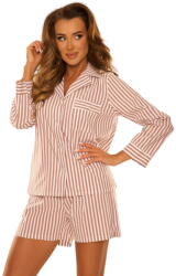 De Lafense Pijama de damă cu nasturi DE LAFENSE 846 TAYLOR maro: L (31404 L)
