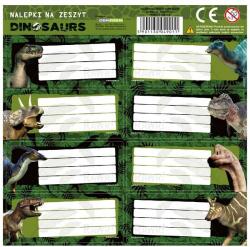 DERFORM Dinoszauruszos füzetcímke 7 db-os többféle (NNZDN)