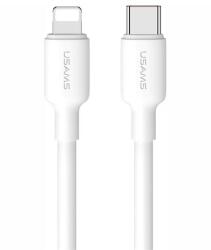 USAMS U84 adatkábel (Type-C - lightning, 20W, PD gyorstöltő, 100cm) FEHÉR (SJ610USB01) - bluedigital