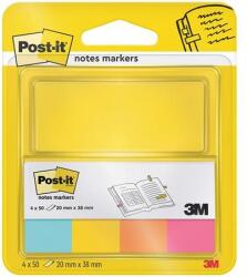 3M Jelölőcímke, papír, 4x50 lap, 20x38 mm, 3M POSTIT, ultra vegyes (LP6704U) - hazunktajan