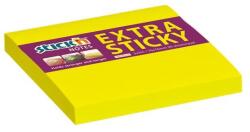 STICK N Öntapadó jegyzettömb, 76x76 mm, 90 lap, STICK N "Extra Sticky", neon sárga (SN21670) - hazunktajan