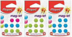 Maped Mágnes, kerek, 10 mm, MAPED, vegyes színek (IMA051100) - hazunktajan
