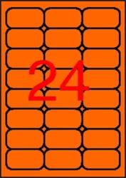 APLI Etikett, 64x33, 9 mm, színes, kerekített sarkú, APLI, neon narancs, 480 etikett/csomag (LCA2871) - hazunktajan