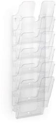 DURABLE Prospektustartó, fali, álló, A4, DURABLE "FLEXIPLUS 6", áttetsző (DB1700008401) - hazunktajan