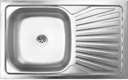 Laveo LON 50 teletetős egymedence csepptálcás inox mosogató szifonnal (SK2_211T) - mosibolt