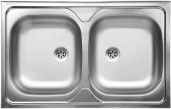 Laveo LON 50 teletetős kétmedencés inox mosogató szifonnal K (SK5_020T)