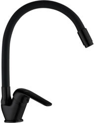 Laveo ELZA F álló csaptelep rugalmas tömlővel, matt fekete (BKE_B67D) - mosibolt