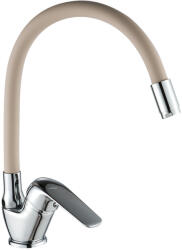 Laveo ELZA F álló csaptelep rugalmas tömlővel, bézs/króm (BKE_467D)