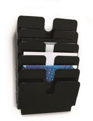 DURABLE Prospektustartó, fali, fekvő, A4, DURABLE "FLEXIPLUS 6", fekete (DB1700014061) - hazunktajan