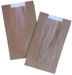 Szidibox Karton Papírzacskó ablakos barna 16x5x28cm papírtasak (SZID-02442)