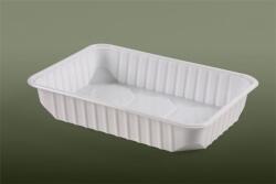  Ételtároló doboz, műanyag, szögletes, mikrózható, 500 ml, 50 db, "Varia", fehér (KHMU257) - hazunktajan