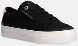 Tommy Hilfiger sportcipő ESSENTIAL VULC TEXTILE SNEAKER fekete, női, FW0FW08323 - fekete Női 40 - answear - 29 990 Ft