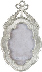 Clayre & Eef Rama foto de masa polirasina argintie 14x2x24 cm, 10x15 cm (2F0901deco)